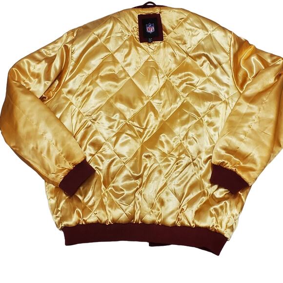 Redskins NFL Wool G-III Apparel Group 2XL Zip Up Bomber Jacket Coat - Picture 3 of 14